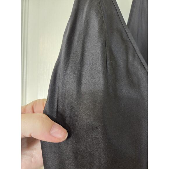 Victoria's Secret 100% Silk Black Sheer Sexy Lingerie Maxi Slip, Women's Small - Picture 12 of 12